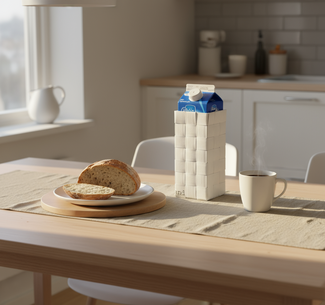 Maitopurkin somiste 1l on kitchen table