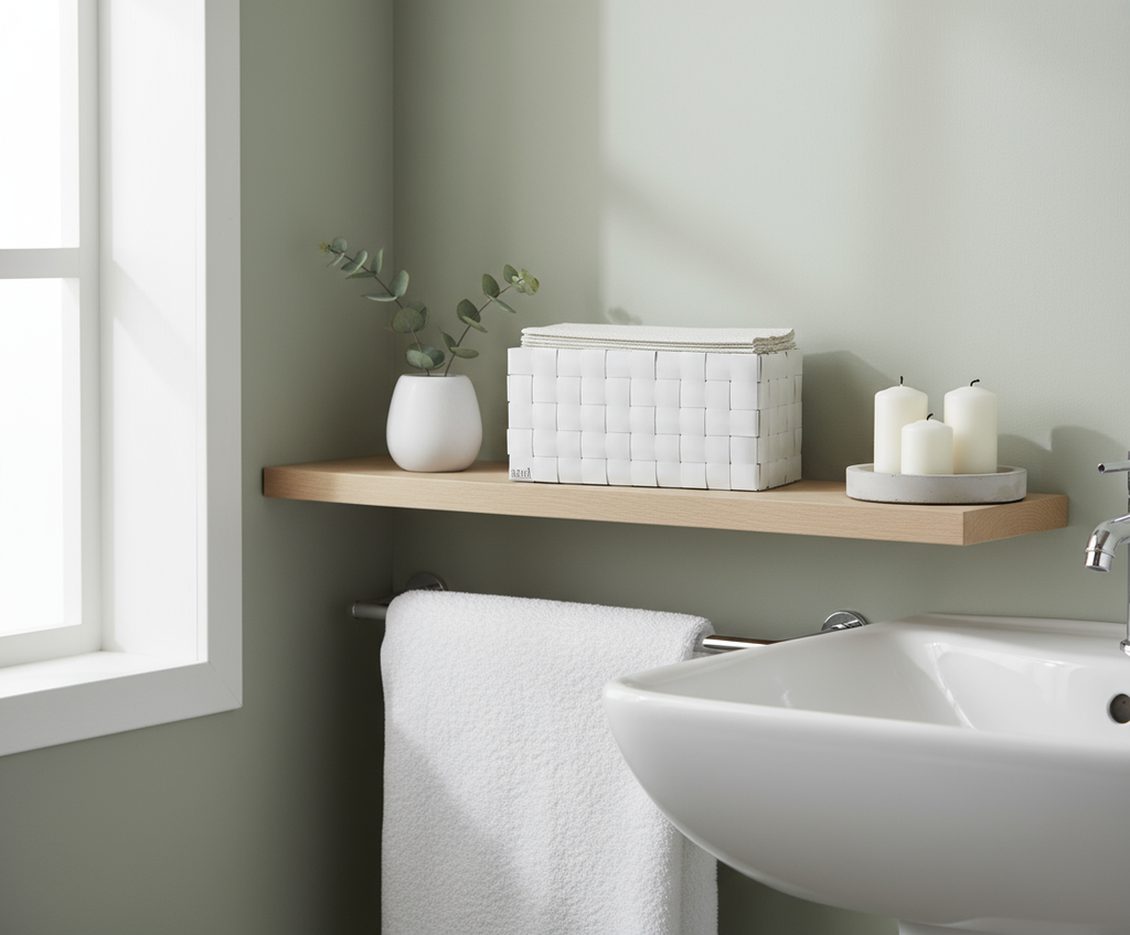 Käsipaperiteline 13 x 26 x 11 cm logolla - versio 2