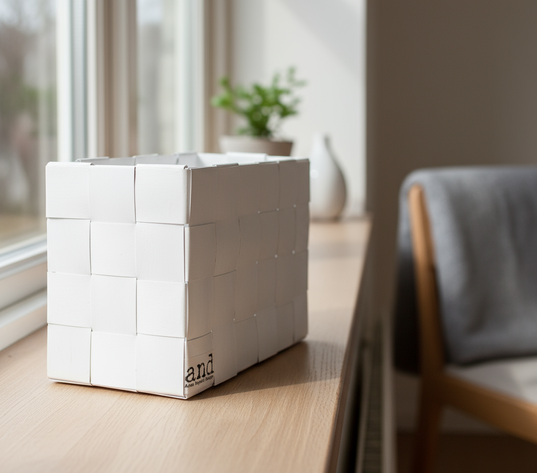 Korkea sälekori 11 x 16 x 8 cm eri kuvakulma